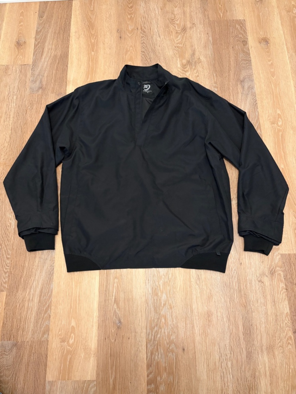 Zero Restriction Men's XL Black Golf Windshirt Pullover Quarter Snap